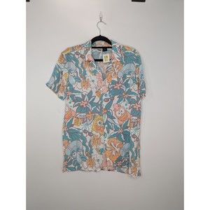 Mens Spongebob Cartoon Button Up T-Shirt Size Medium